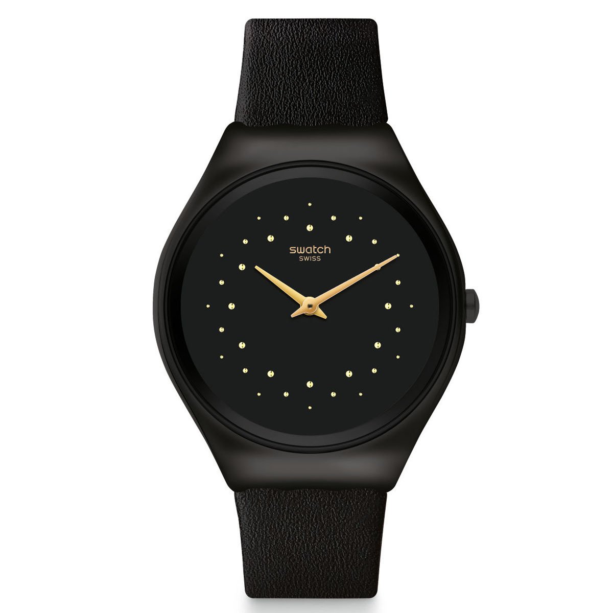 Swatch SYXB102 Siyah Deri Kol Saati