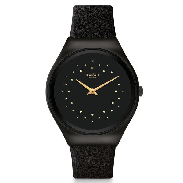 Swatch SYXB102 Siyah Deri Kol Saati