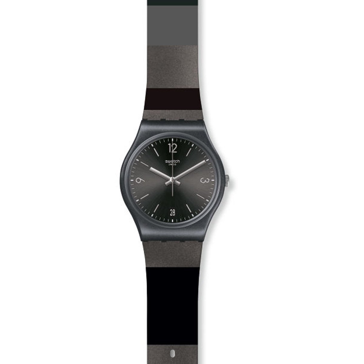 Swatch GB430 Blackeralda Plastik Silikon Kadın Kol Saati