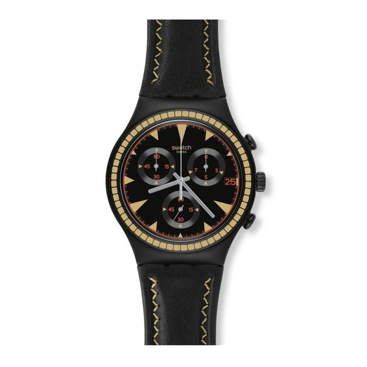 Swatch YCB4024 Deri Kol Saati