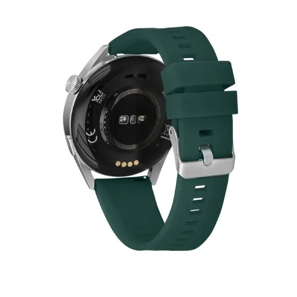 You Watch R12-AR124 You Smart Silver & Green Silicon Unisex Kol Saati