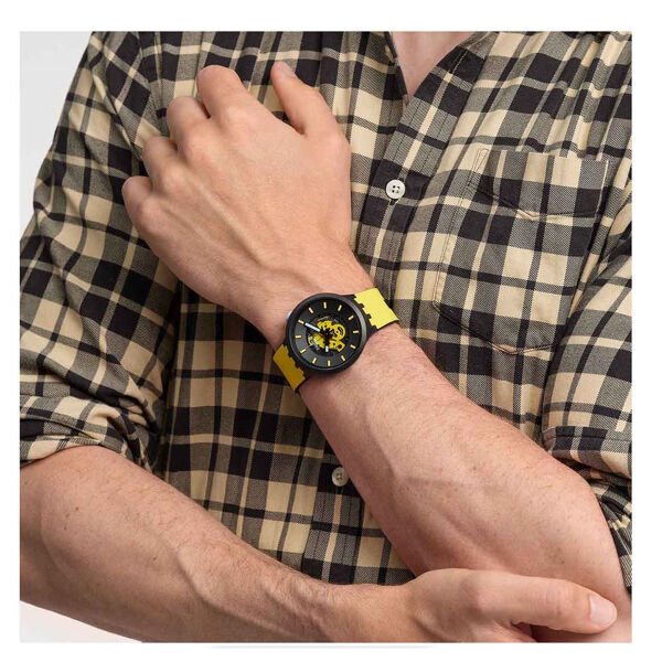 Swatch Sb03b109 MUSTARD SKIES Kol Saati