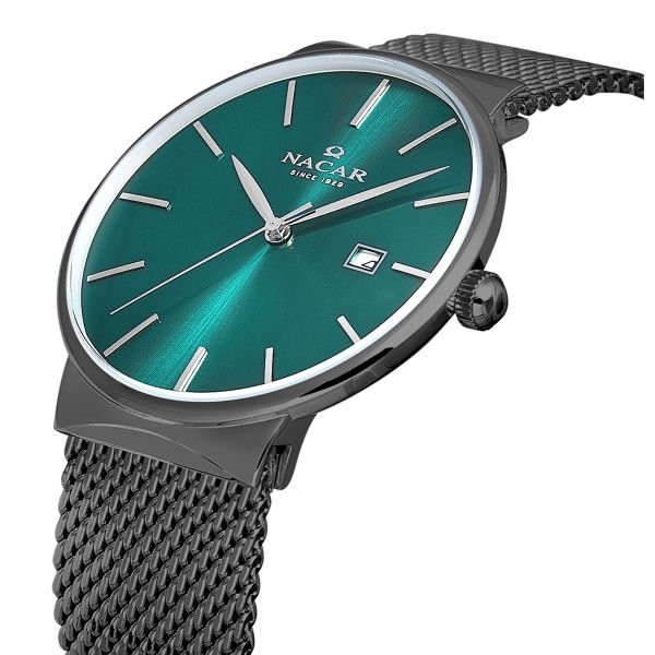 Nacar NC34-290431-GNSM Çelik Hasır Erkek Kol Saati