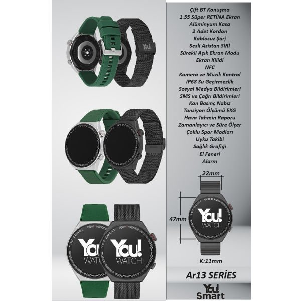 You Watch AR136 Akıllı Saat