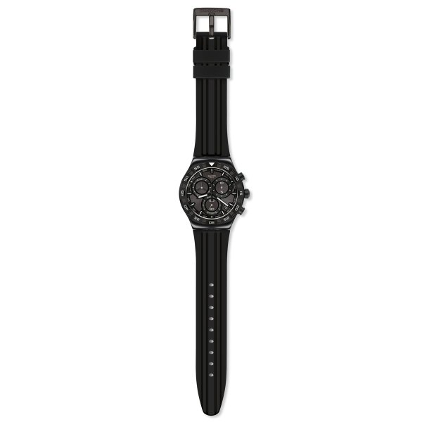 Swatch YVB409 Teckno Black Plastik Silikon Kol Saati