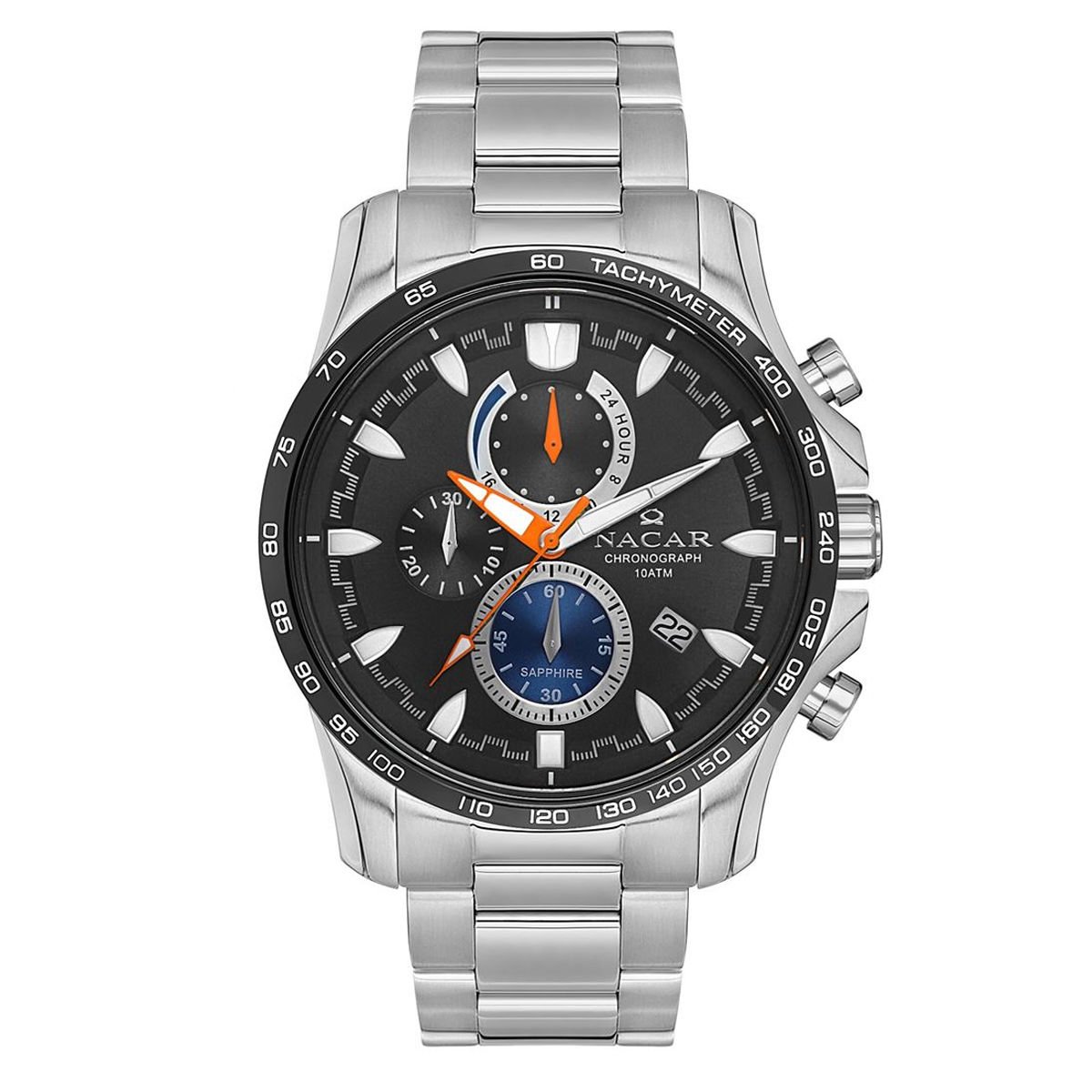 Nacar NC34-290023-ABM Erkek Kol Saati Safir Cam