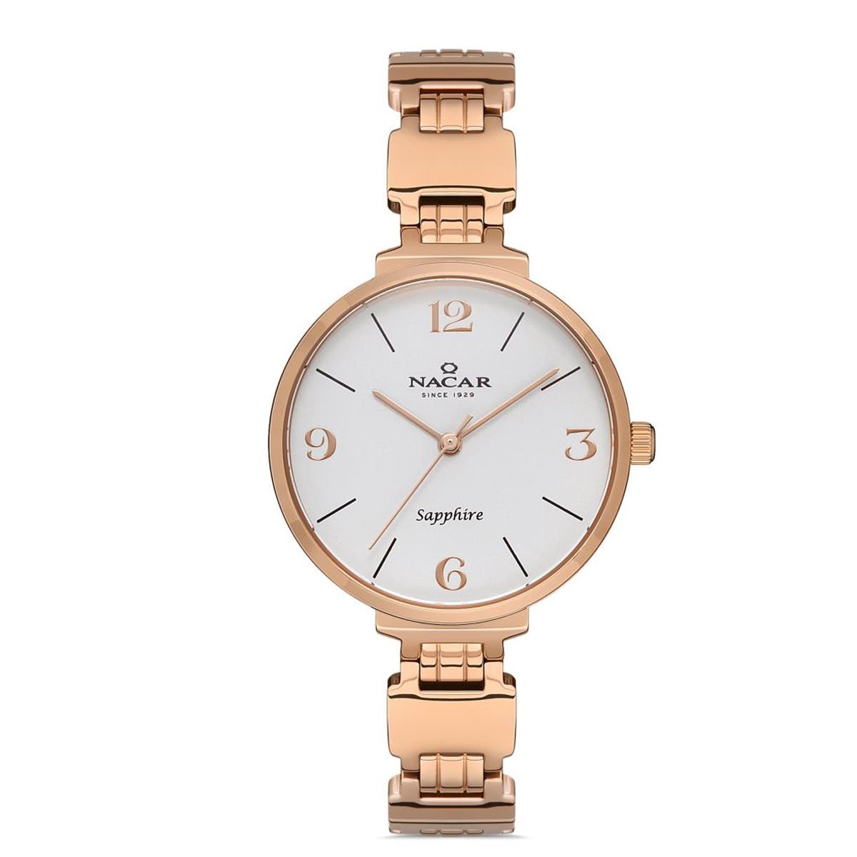 Nacar NC34-39B231-RSM Kadın Kol Saati Safir Cam