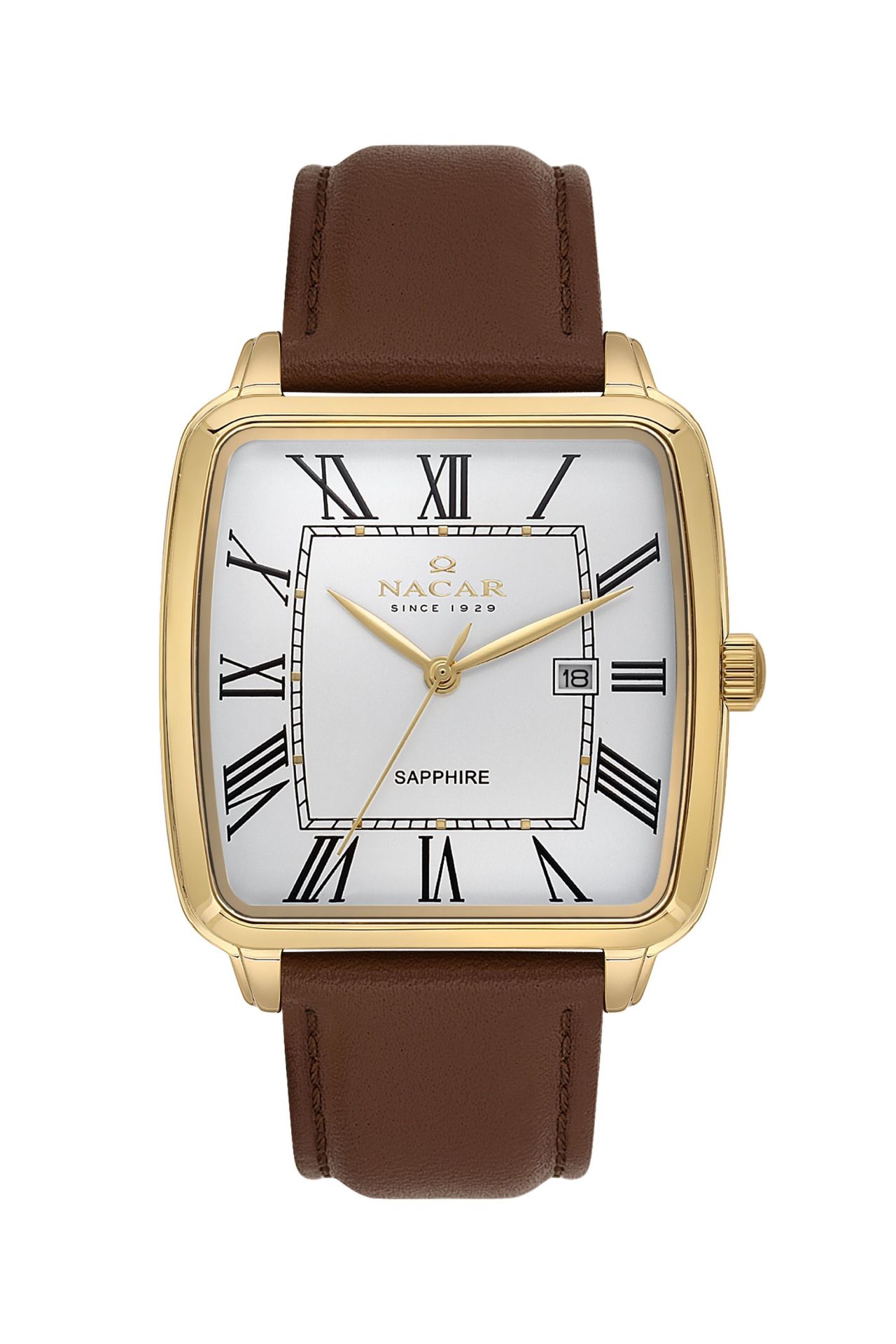 Nacar NC34-29B689-DWL2 Safir Deri Erkek Kol Saati