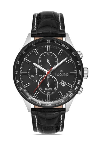 Nacar NC38-296033-ABL1 Deri Erkek Kol Saati