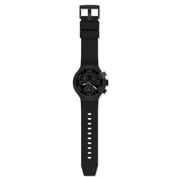 Swatch SB02B400 CHECKPOINT BLACK Plastik Silikon Erkek Kol Saati