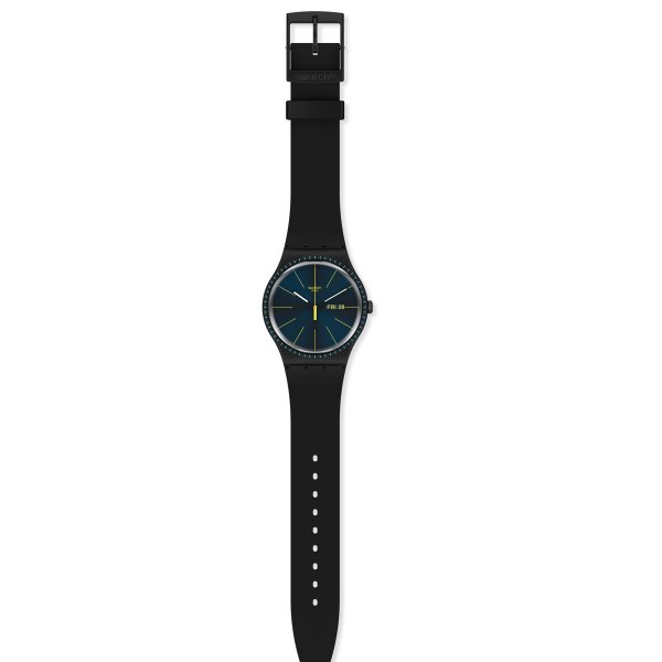 Swatch SUOB731 Plastik Silikon Black Rails Kol Saati