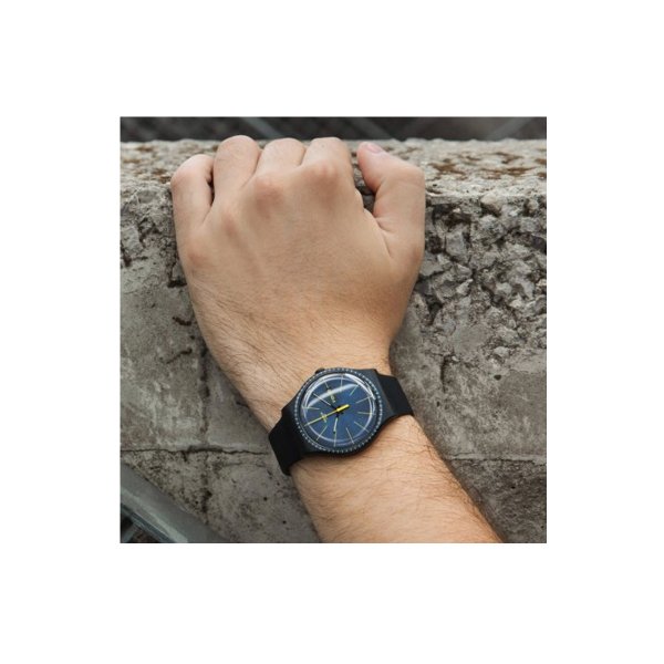 Swatch SUOB731 Plastik Silikon Black Rails Kol Saati