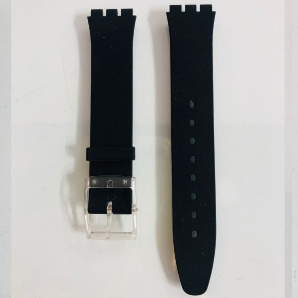 Swatch ASFK Siyah Silikon Kordon