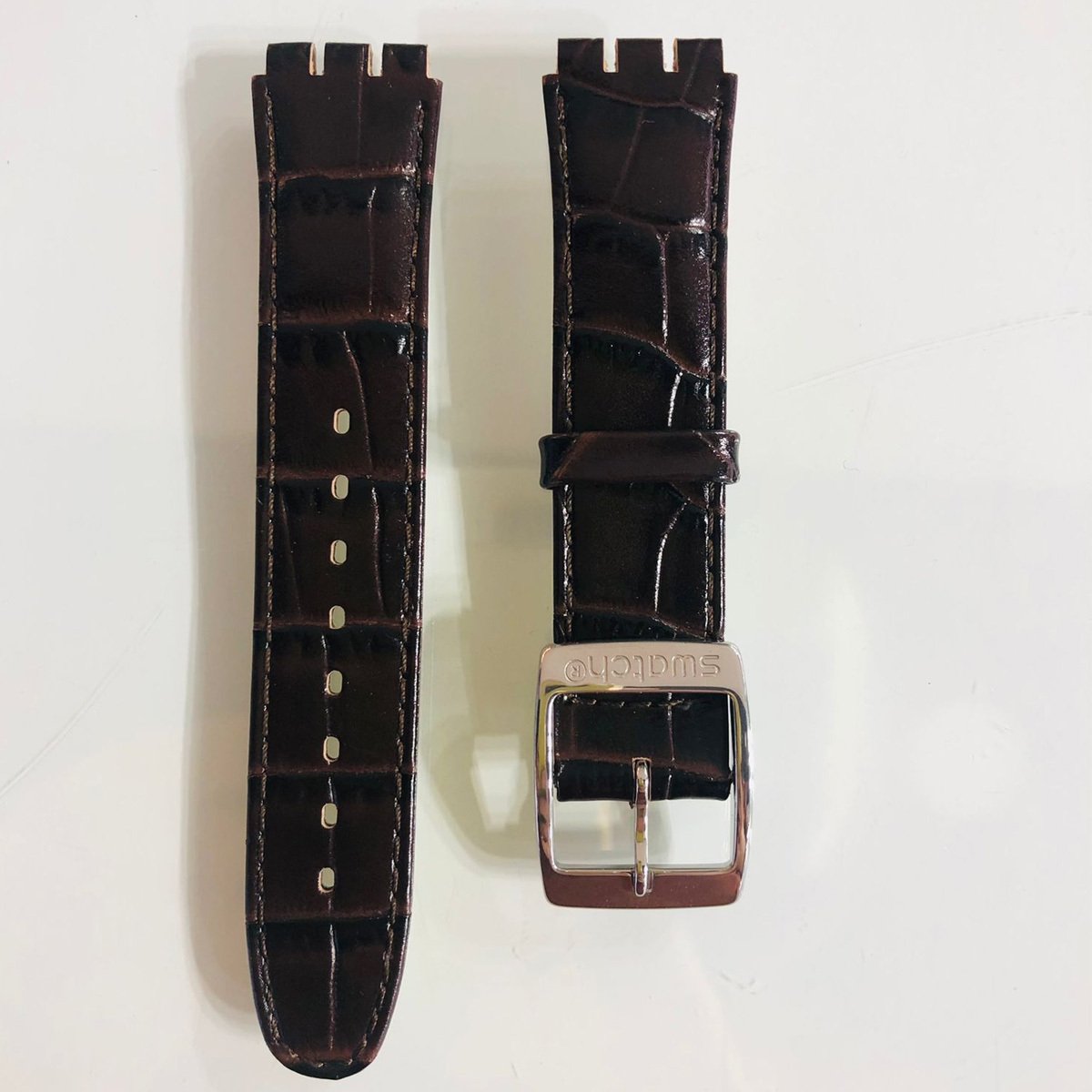 Swatch AYLS -2  Kahverengi  Deri Kordon