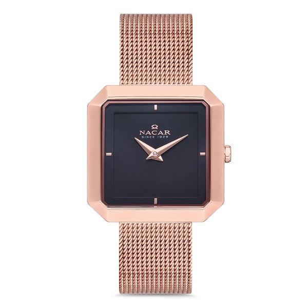 Nacar NC18-3914C013-RBM Pembe Hasır Kadın Kol Saati