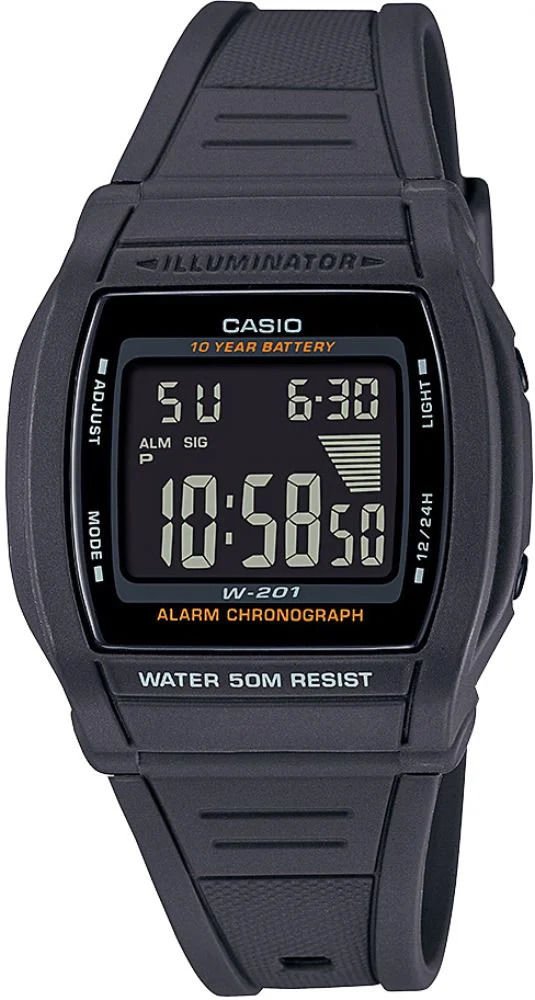 Casio W-201-1BVDF Dijital Kol Saati