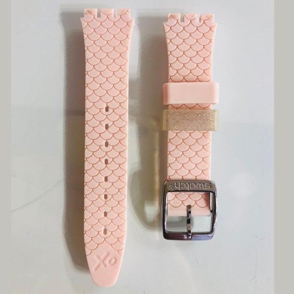 Swatch AYLS - 16 Pembe Silikon Kordon