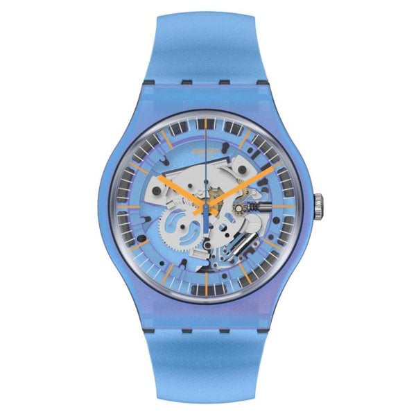 Swatch SUOM116 Shimmer Blue Erkek Kol Saati