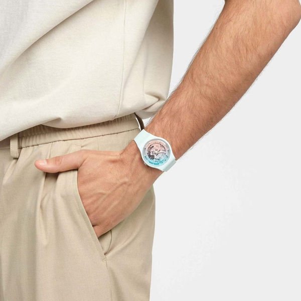 Swatch So32s101 FLEETINGLY ICEBLUE