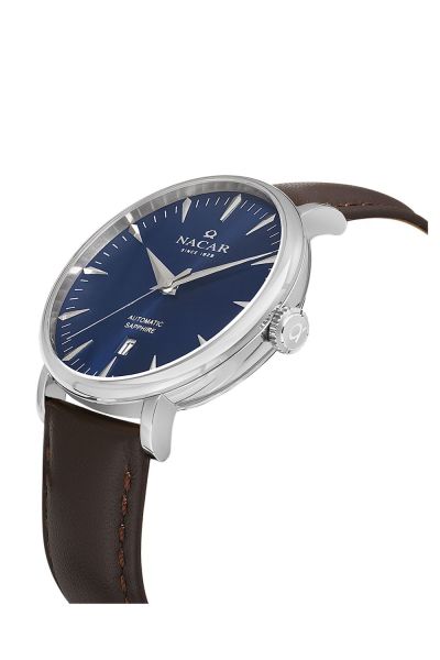 Nacar NC34-29B640-ALL2 Kahverengi Deri Otomatik Safir Erkek Kol Saati