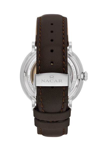 Nacar NC34-29B640-ALL2 Kahverengi Deri Otomatik Safir Erkek Kol Saati
