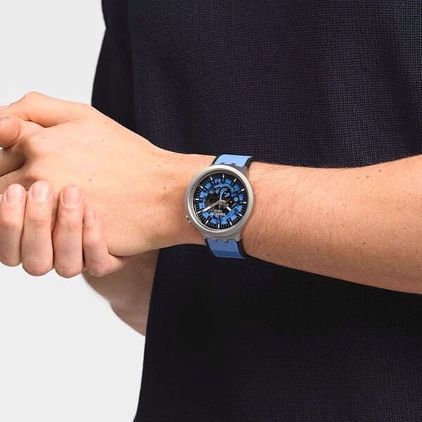 Swatch BIG BOLD IRONY SB07S106 AZURE BLUE DAZE