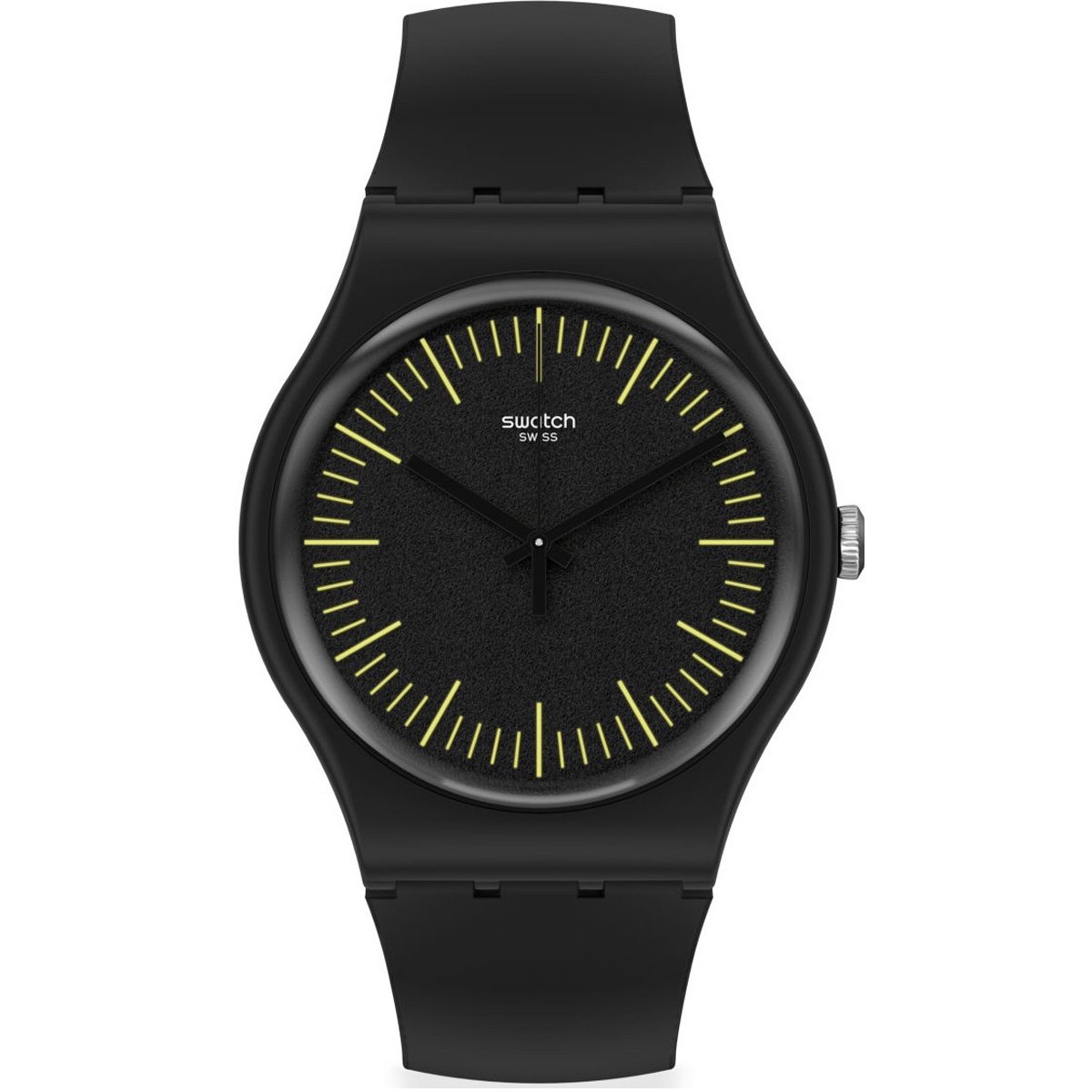 Swatch SUOB184 BLACKNYELLOW Plastik Silikon Erkek Kol Saati