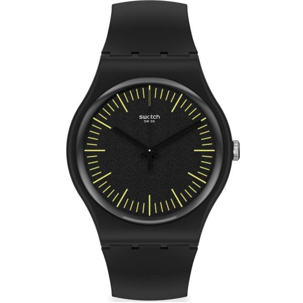 Swatch SUOB184 BLACKNYELLOW Plastik Silikon Erkek Kol Saati
