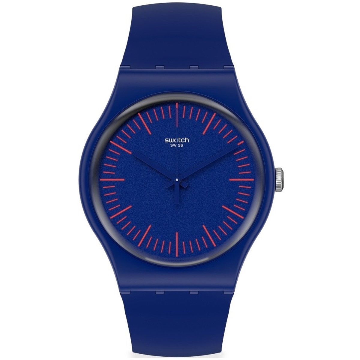 Swatch SUON146 BLUENRED Plastik Silikon Kol Saati