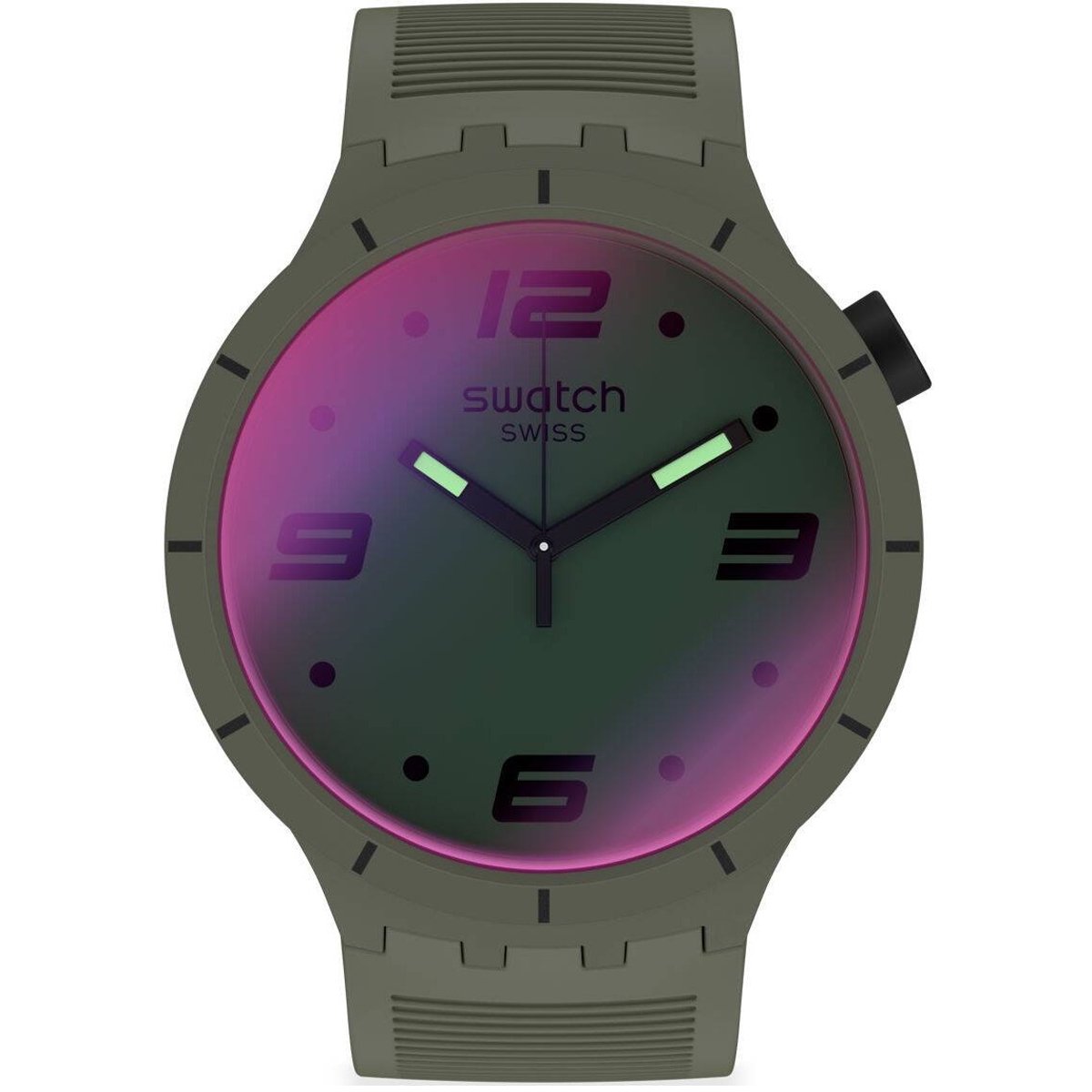 Swatch SO27M105 FUTURISTIC GREEN Plastik Silikon Kol Saati