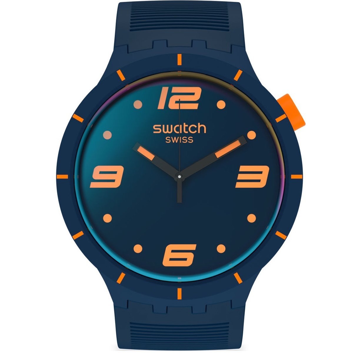 Swatch SO27N110 FUTURISTIC BLUE Plastik Silikon Kol Saati