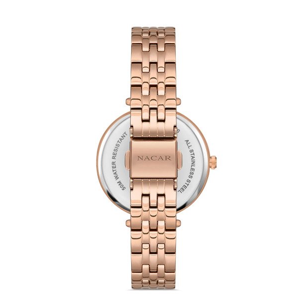 Nacar NC34-39B324-RSM Kadın Kol Saati Safir Cam