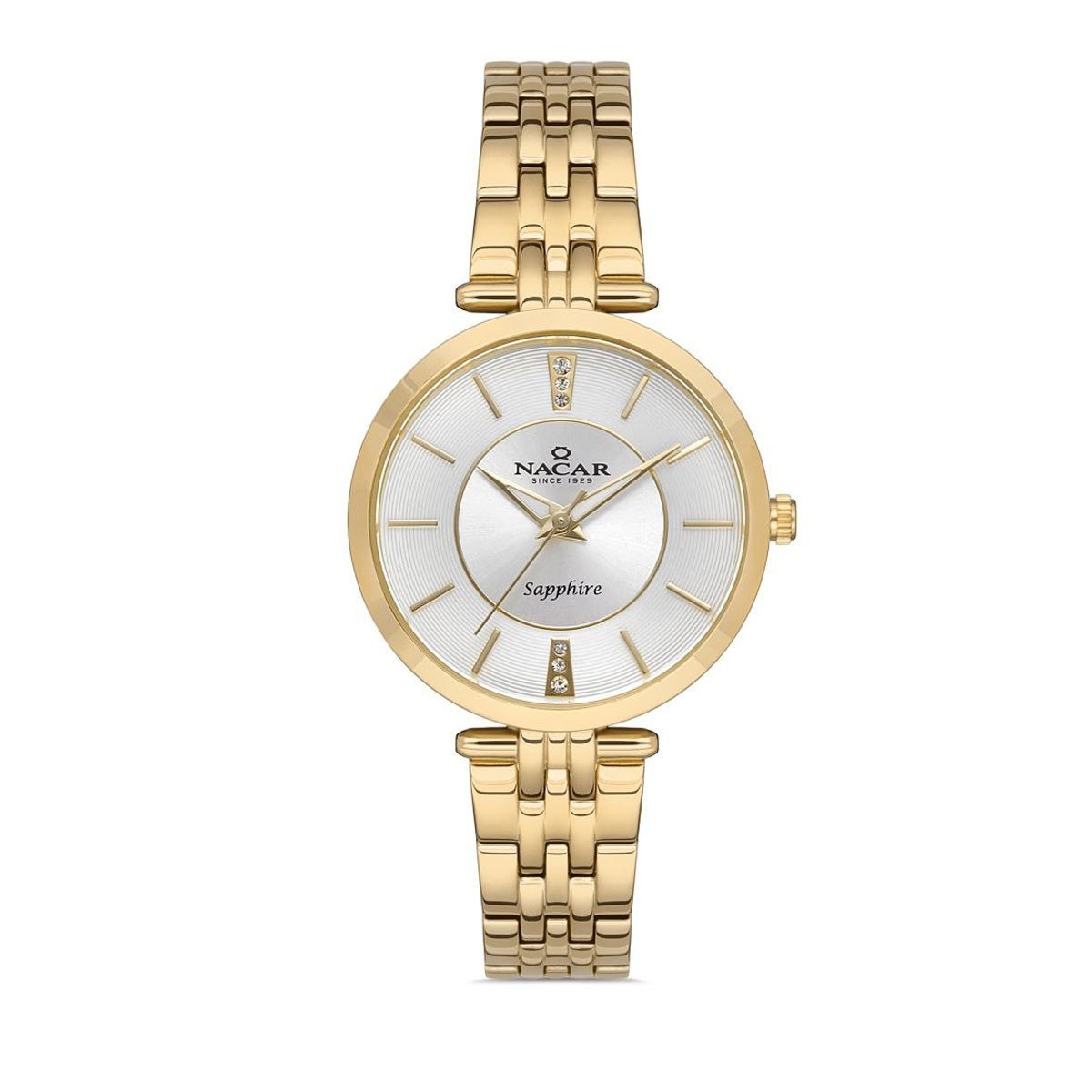 Nacar NC34-39B324-DSM Kadın Kol Saati Safir Cam