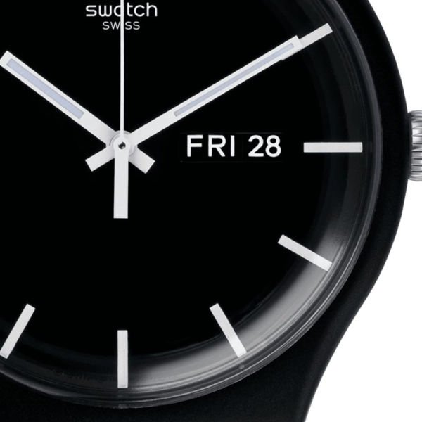 Swatch Mono Black Again  Kol Saati SO29B704