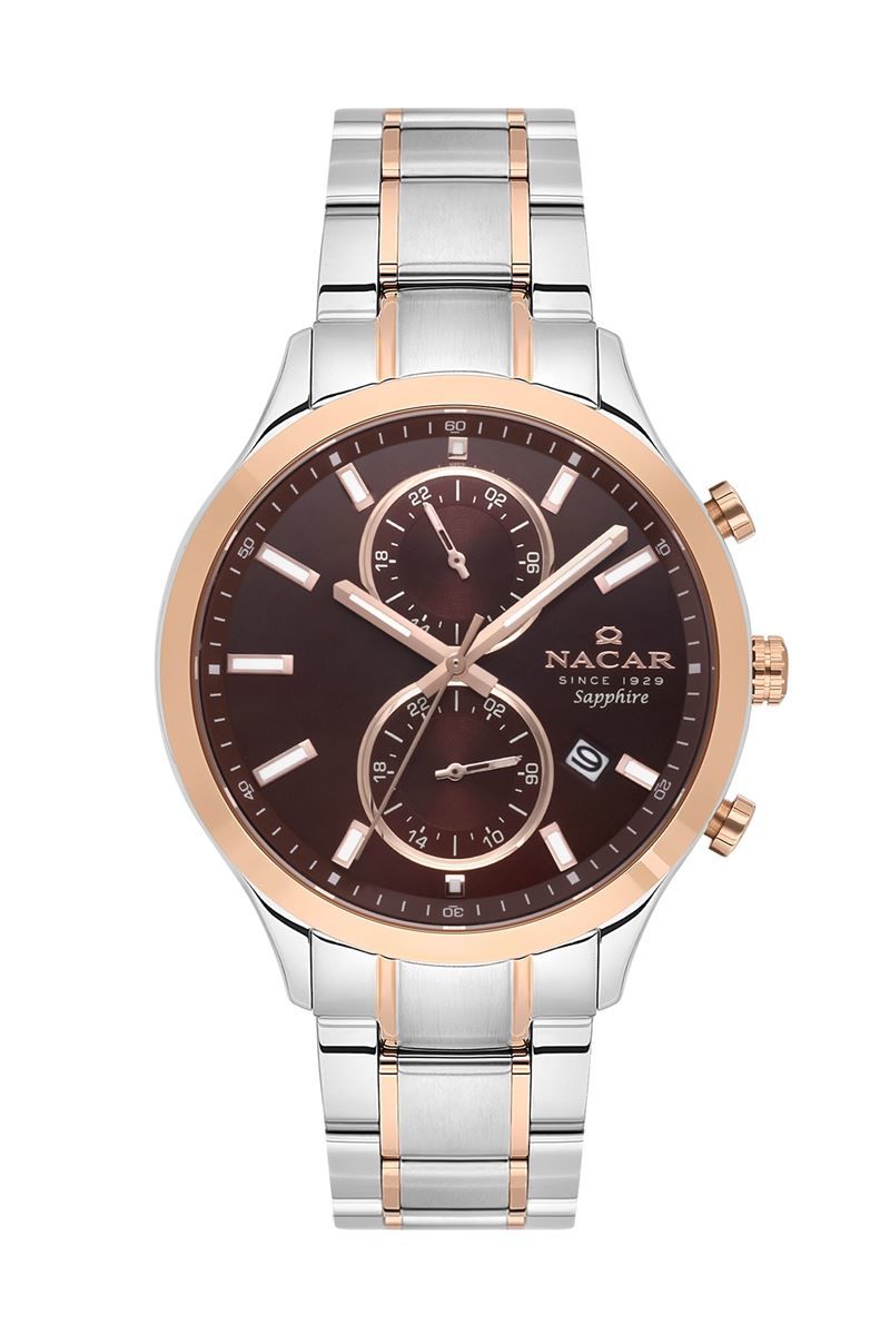 Nacar NC33-298316G-EKM Safir Metal Erkek Kol Saati