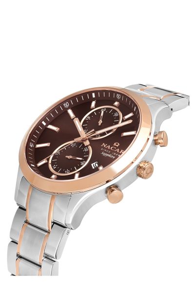 Nacar NC33-298316G-EKM Safir Metal Erkek Kol Saati