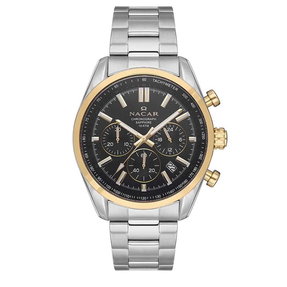 Nacar  NC34-290713-CBM Erkek Kol Saati Safir Cam