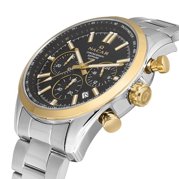 Nacar  NC34-290713-CBM Erkek Kol Saati Safir Cam