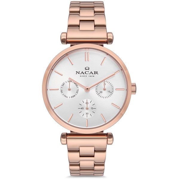 Nacar NC36-390112-RSM Pembe Metal Kadın Kol Saati