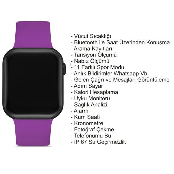 You Watch F3-YF306 You Smart Black & Purple Silicon Unisex Kol Saati