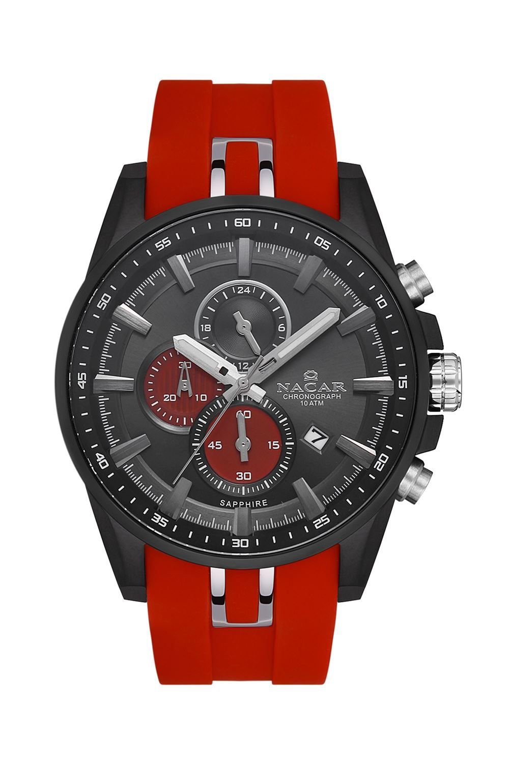 Nacar NC38-296338-BBBS4 Silikon Erkek Kol Saati