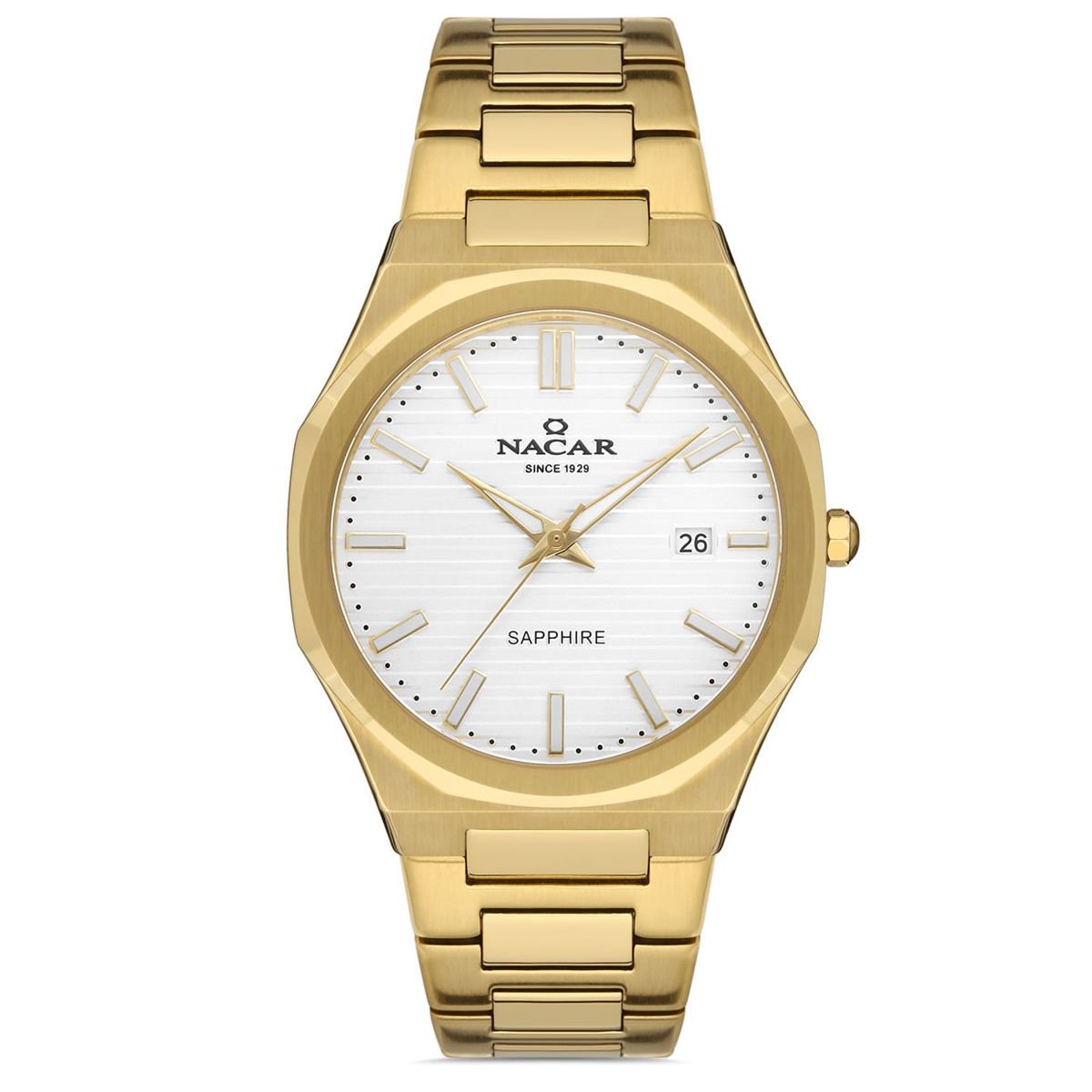 Nacar NC34-290356-DSM Erkek Kol Saati Safir Cam