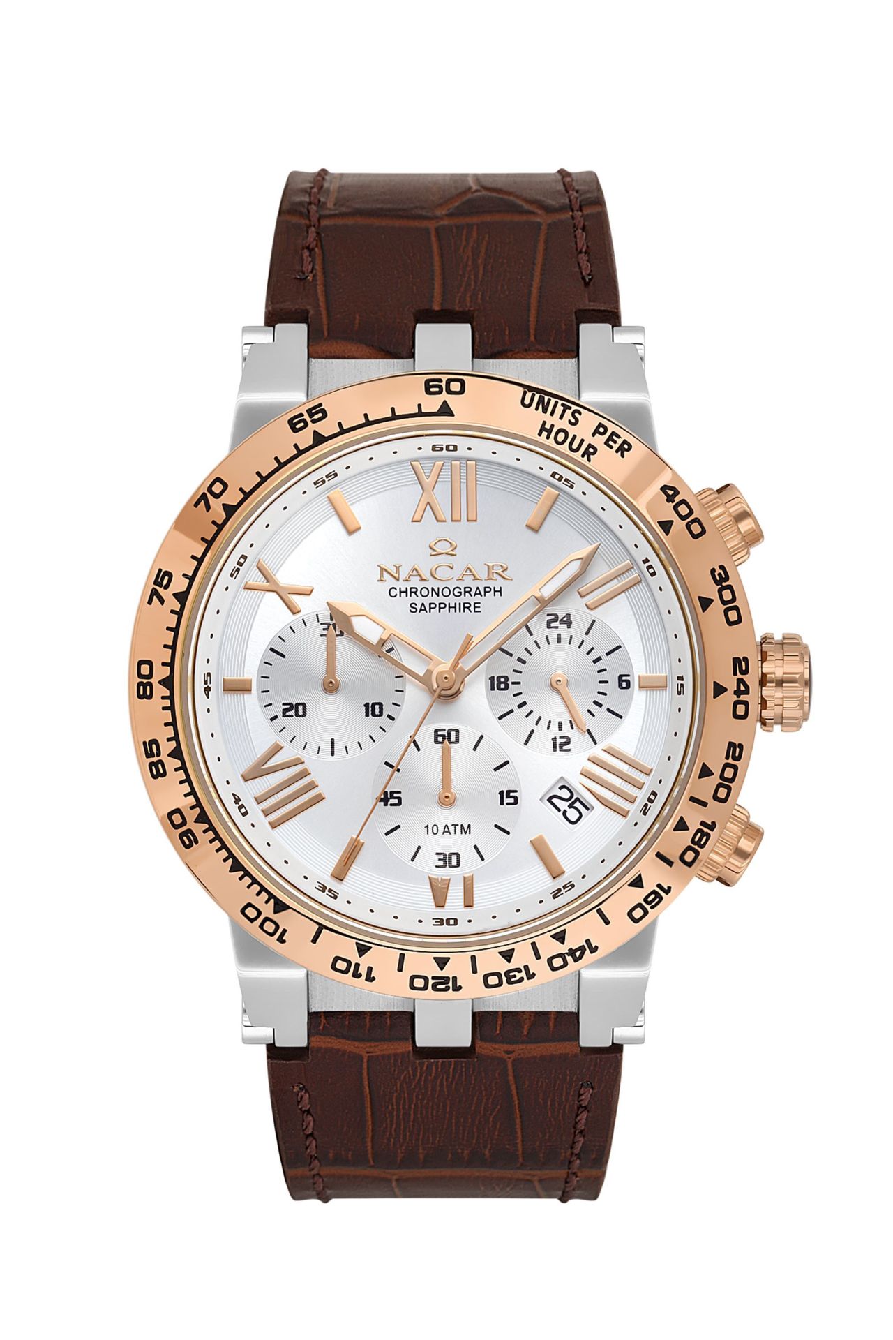 Nacar NC34-29B679-ESL2 Safir Deri Erkek Kol Saati