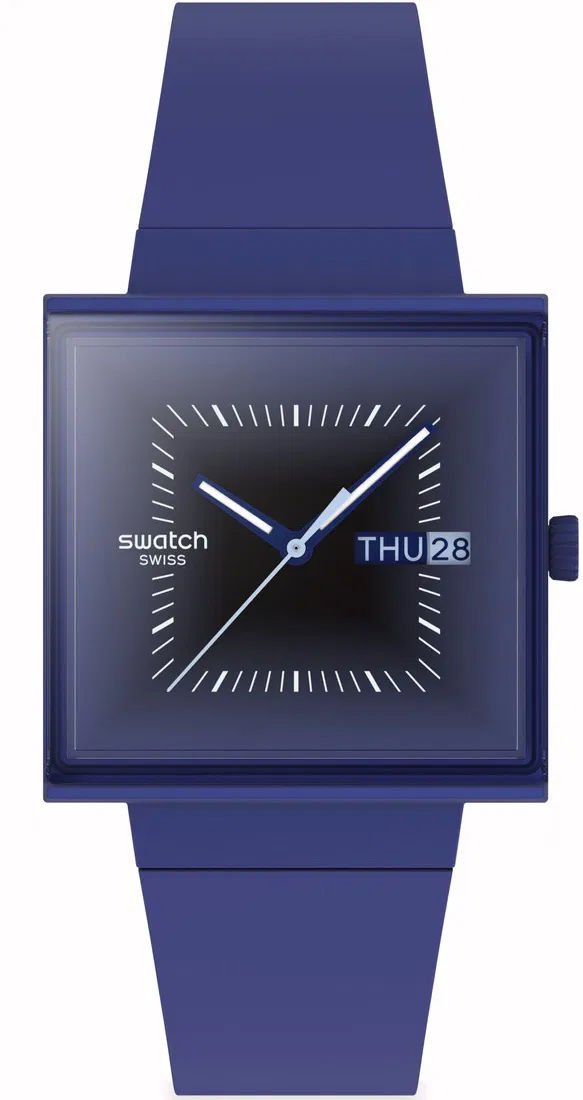 Swatch SO34N700 SQUARELY BLACKLIGHT Kol Saati