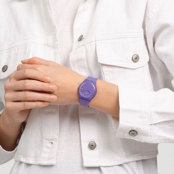 Swatch SO31V100 Swatch Perfect Plum Bayan Kol Saati