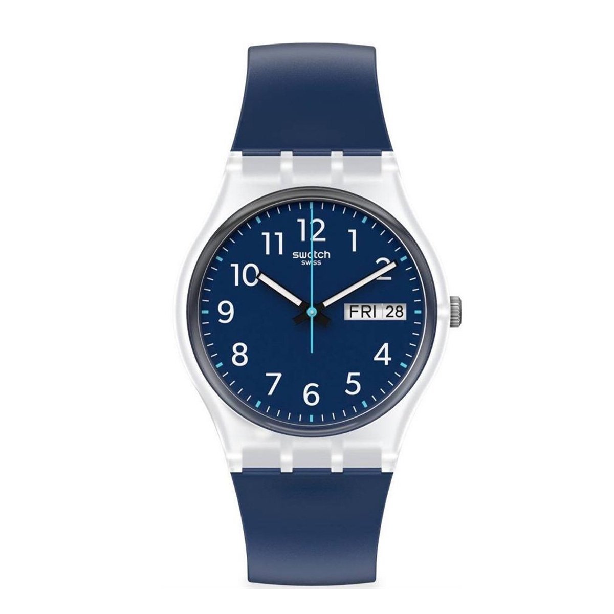Swatch GE725 RINSE REPEAT NAVY  Plastik Silikon Kol Saati