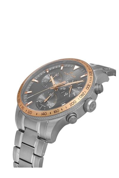 Nacar NC34-25B019-TGRM Titanyum Safir Erkek Kol Saati