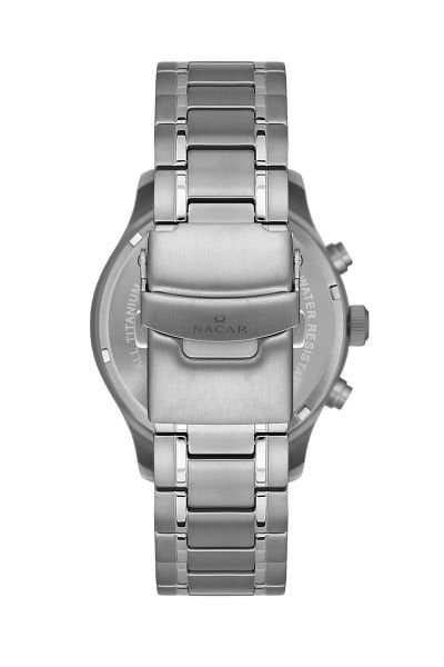 Nacar NC34-25B019-TGRM Titanyum Safir Erkek Kol Saati