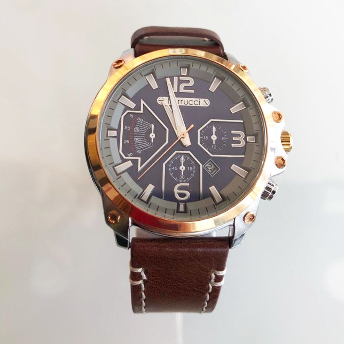 Ferrucci FC 011998a Kahvrerengi Deri Kol Saati