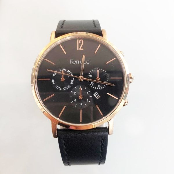 Ferrucci 012296A Siyah Kol Saati
